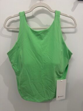 NWT lululemon athletica Green High-Neck Athletic Tank size 16